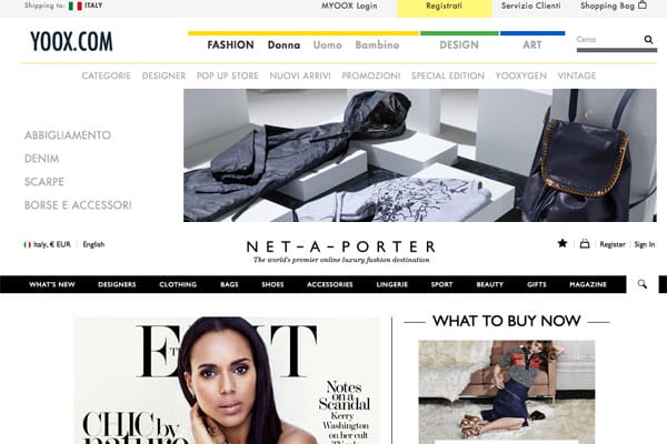 Bonelli e Slaughter con Net-A-Porter nell'integrazione con Yoox